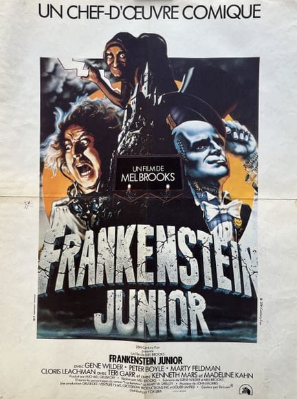 FRANKENSTEIN JUNIOR Mel Brooks 1974 60x80cm French