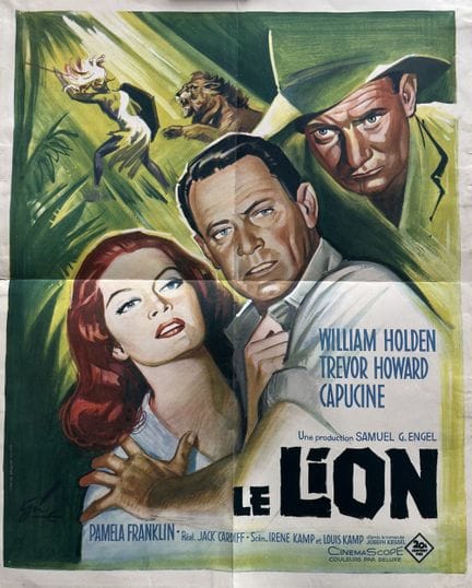 DER LÖWE / THE LION Jack Cardiff 1962 45 x 55 cm F
