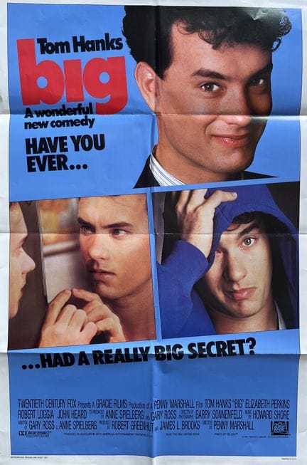 BIG Penny Marshall 1988 69 x 104 cm (US-Einzelboge