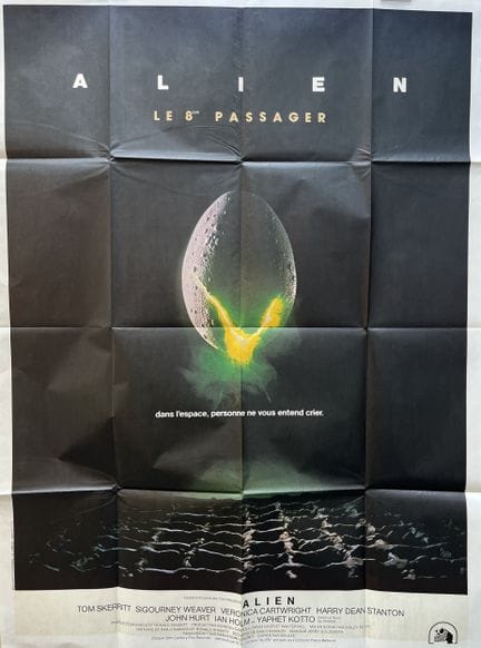 ALIEN  Ridley Scott 1979 120x160 cm French poster 