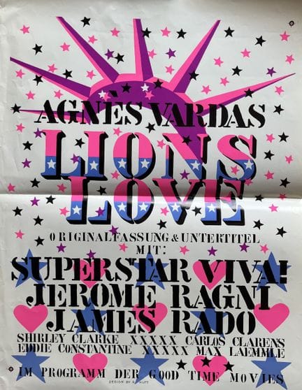 LIONS LOVE Agnes Varda 1969 50 x 64 cm Schweizer P