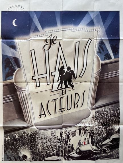 JE HAIS LES ACTEURS Gerard Krawczyk 1986 120x160cm