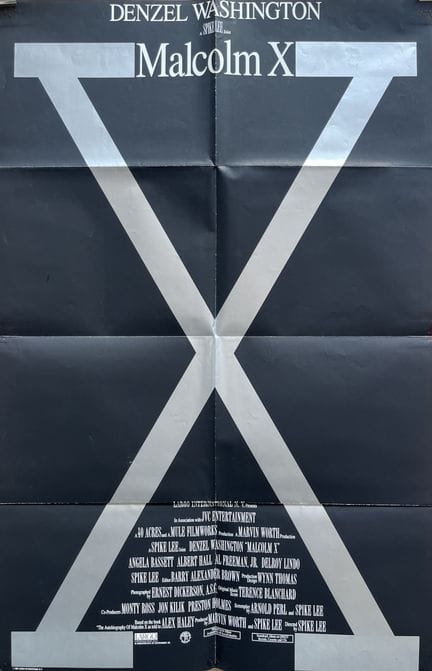 MALCOLM X Spike Lee 1992 69 x 104 cm (US 1 Sheet) 