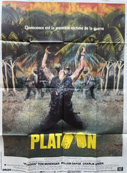 PLATOON Oliver Stone 1986 120x160cm French poster 