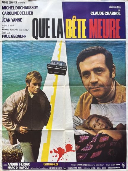 "QUE LA BETE MEURT" Claude Chabrol 1969 120x160 cm