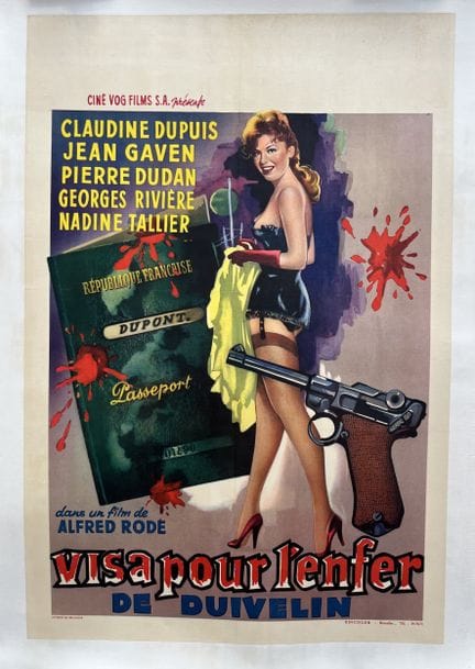 VISUM FÜR DIE HÖLLE Alfred Rode 1959 36 x 56 cm Be