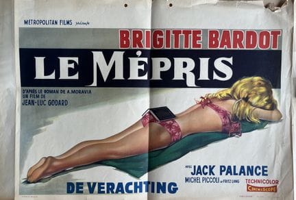 „LE MÉPRIS“ Jean-Luc Godard 1963 56 x 36 cm Belgis
