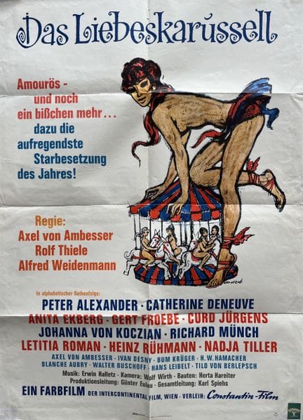 DAS LIEBESKARUSSELL Gemeinschaftsfilm 1965 80 x 12