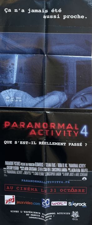 PARANORMAL ACTIVITY 4 Henry Joost 2012 60 x 160 cm