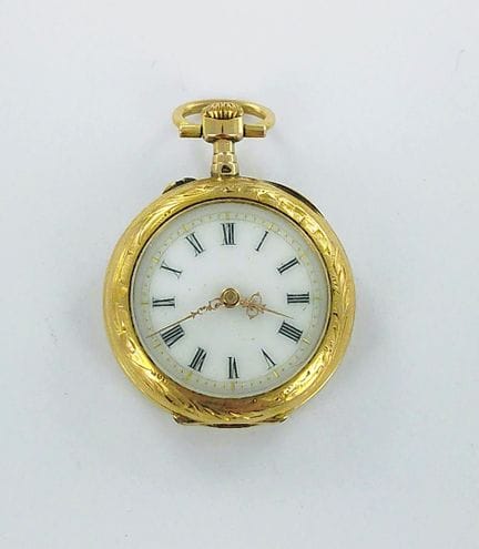 Reloj de collar de oro de 750 milésimas.
Peso brut