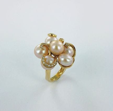 MARCO MOLINARIO.
Bague or 750 millièmes sertie de 
