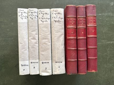 2 works, 7 volumes:
- PECLET (E.). Treatise on Hea