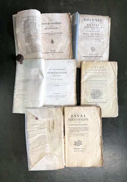 5 fascicules brochés :
- CHATEAUBRIAND. Du système