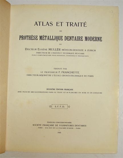 MULLER (Dr. Eugène). Atlas and Treatise on Modern 