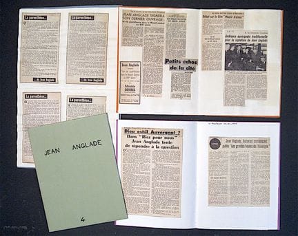 ANGLADE (Jean). A mock collection of newspaper cli