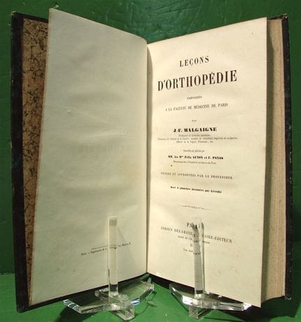 MALGAIGNE (Joseph-François). Lecciones de ortopedi
