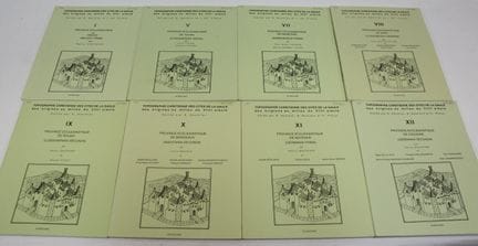 GAUTHIER (N.).八世纪初的高卢基督教地形图。 
1, Trêves; 5, Tours;