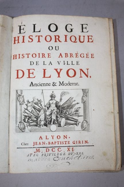 BROSSETTE (Claude).Histoire abrégée ou Eloge histo