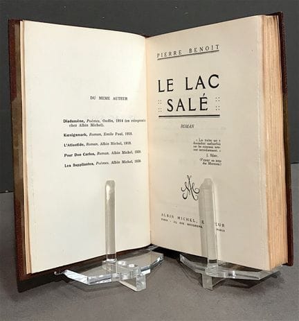 BENOIT (Pierre). El lago salado. Novela. 
París, A