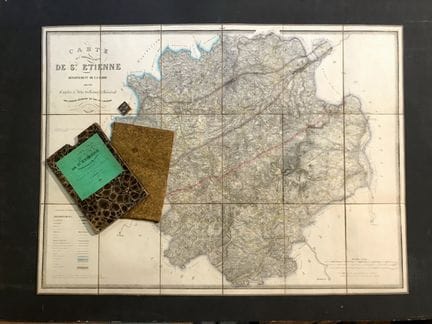 GODEFIN (J.). Map of the St. Etienne district, Loi