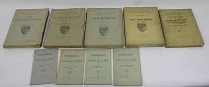 [METZ]。五卷四开，平装。 
PELT.梅斯大教堂研究。章节登记。   与 1790 年至 19