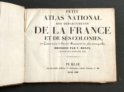 MONIN (V.). A Small National Atlas of the Departme