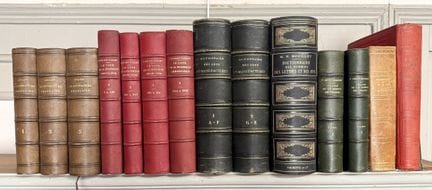 DICTIONARIES AND MISCELLANEOUS WORKS. 14 volumes:
