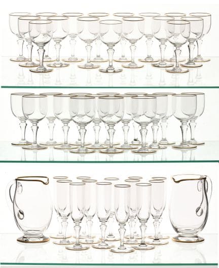 BACCARAT
Importante juego de copas de cristal, mod