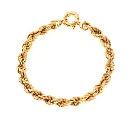 PULSERA FLEXIBLE de oro de 750‰ con eslabones tren