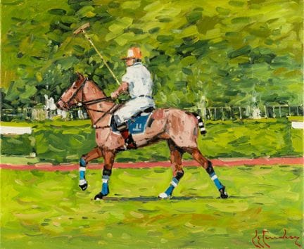 Guy LEGENDRE (né en 1946)
"Joueur de polo"
Huile s