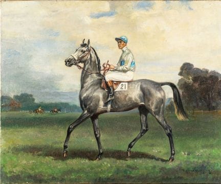 ÉCOLE ANGLAISE du XXe siècle
"Sun Cap, Epsom 1954"