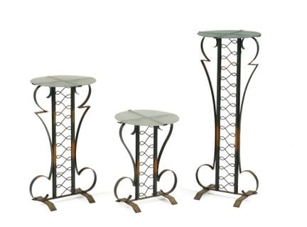 FRENCH WORK, CIRCA 1940
A set of three wrought-iro