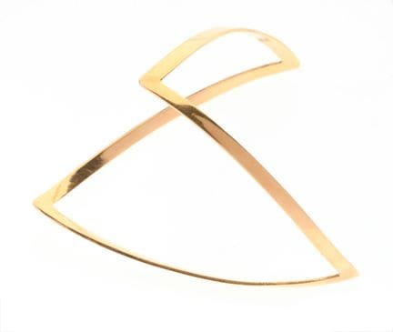 PULSERA rígida de oro de 750‰ con forma triangular