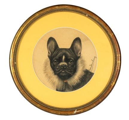 Léon DANCHIN (1887-1938)
"Portrait de bouledogue f