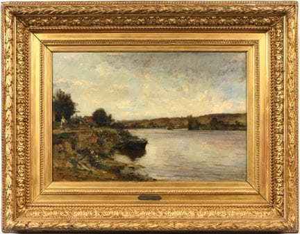 Alexandre THIOLLET (1824-1895)
"Lavandières en bor