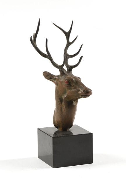 "Cerf dix cors"
Bronze peint en polychromie dans l