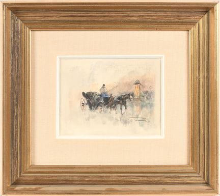 Joseph-Marie LE TOURNIER (1892-1972) 
"La calèche"