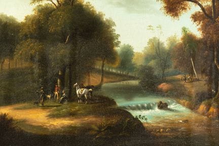 BUISSON (XIXe siècle)
"La halte des cavaliers en b
