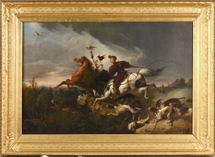 Ludwig BLUME-SIEBERT (1853-1929)
"Scène de chasse 