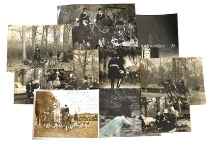 [VÉNERIE]
Collection de neuf photographies argenti
