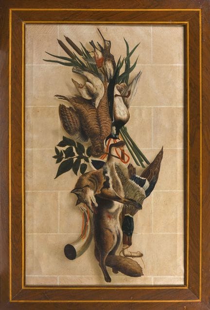 ÉCOLE du XXe siècle
"Trophée au renard, bécasse et