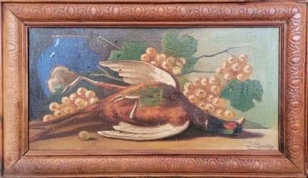 J. CHATELIN (XIX-XXe siècle)
"Nature morte au cana
