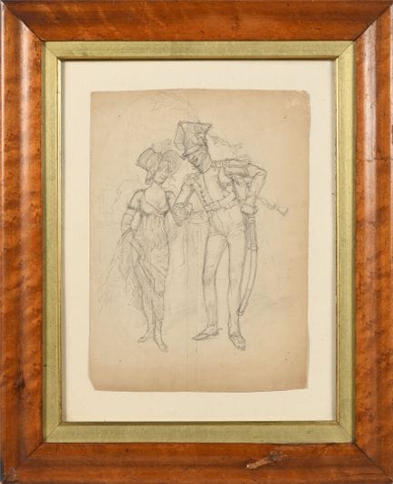 Georges SCOTT (1873 -1942)
"Couple de l'Empire" 
D