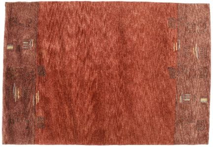 IRAN, Gabeh
Hand-knotted wool rug with a red gradi