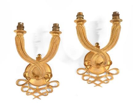 Jules LELEU (1883–1961)
Pair of “Double Torsade” w
