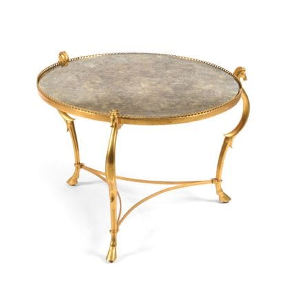 MAISON BAGUÈS
Gilded bronze coffee table with a ci