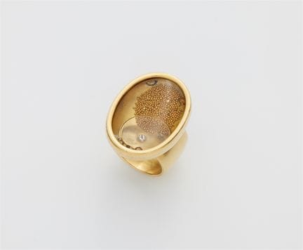 Falko Marx
A German 18k gold and rock crystal kine