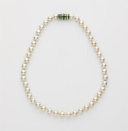 Gebrüder Hemmerle
A fine cultured pearl necklace w