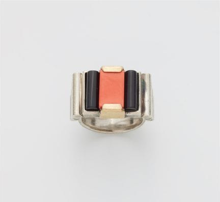 Jean Després
A French gold plated silver onyx and 