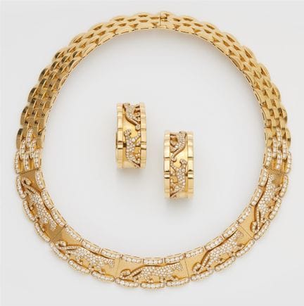 Cartier
A French 18k yellow gold and diamond "Maha